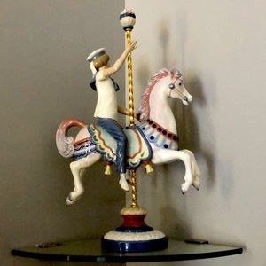 Lladro #1470RETIRED Boy On A Carousel Horse
